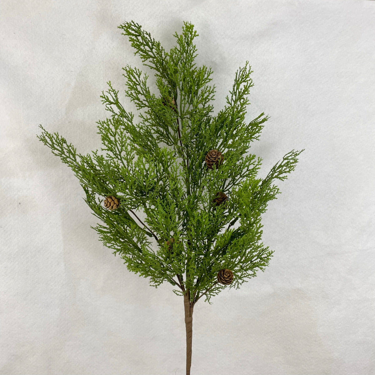 28" CEDAR SPRAY WITH PINECONES - XA2064