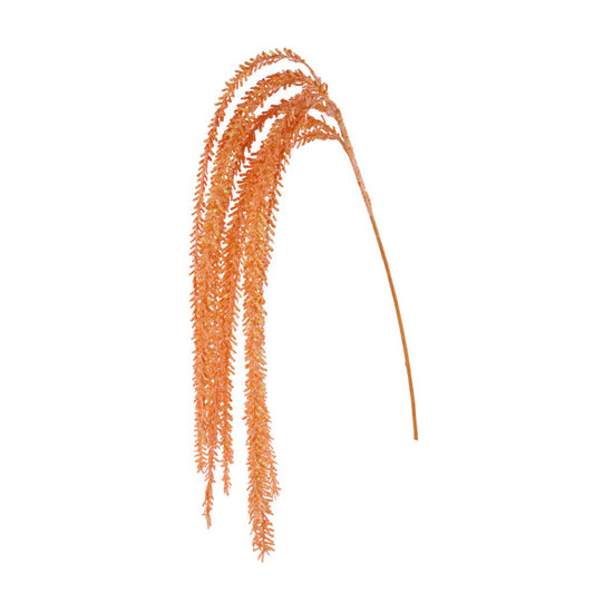 48"L IRID GLITTER PINE HANGING SPRAY - ORANGE - XS247120