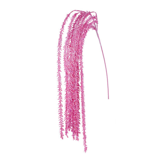 48"L IRID GLITTER PINE HANGING SPRAY - PINK - XS247122