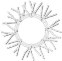 15"WIRE,25"OAD-PENCIL WORK - WREATH X18 TIES, WHITE - XX750427