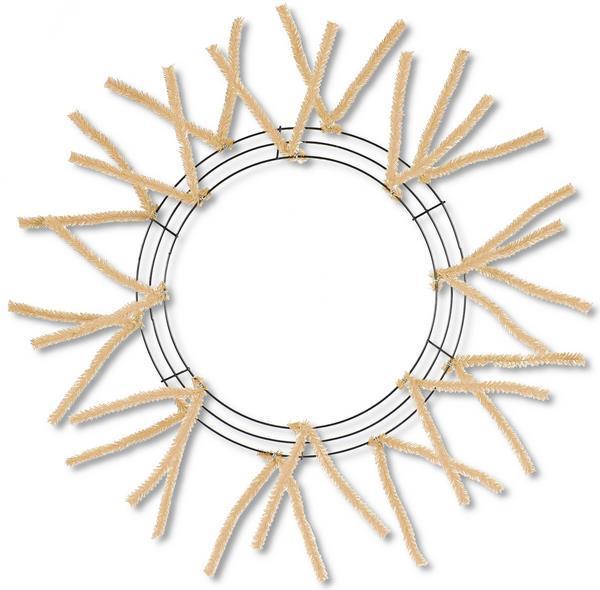 15"WIRE,25"OAD-PENCIL WORK- WREATH X18, BURLAP- XX7504W4