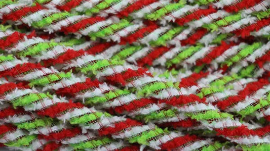 8mm x 20yd Snowdrift Deco Flex Tubing-Red/White/Fresh Green-RE3225E3