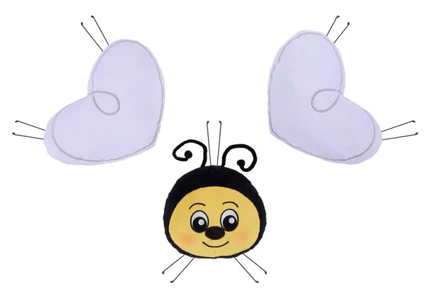 3 PIECE 19.5"HX15"L BUMBLEBEE DECOR KIT- BLACK/YELLOW/WHITE- MD1730