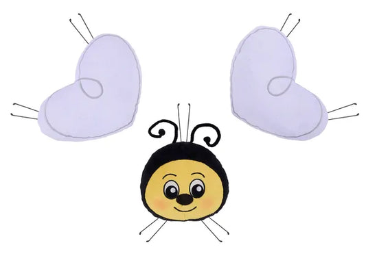 3 PIECE 19.5"HX15"L BUMBLEBEE DECOR KIT- BLACK/YELLOW/WHITE- MD1730