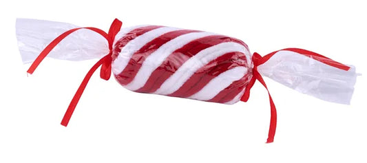 11.375"L x 2.375"Dia Peppermint Stick-White/Red-XC116964