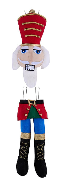 2PC 33"H NUTCRACKER DECOR KIT- BEIGE/RED/BLACK/BLUE/GOLD- XC635227