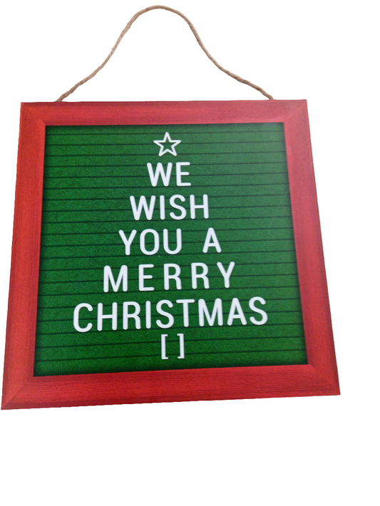 Wish you a merry Christmas sign - AP7158