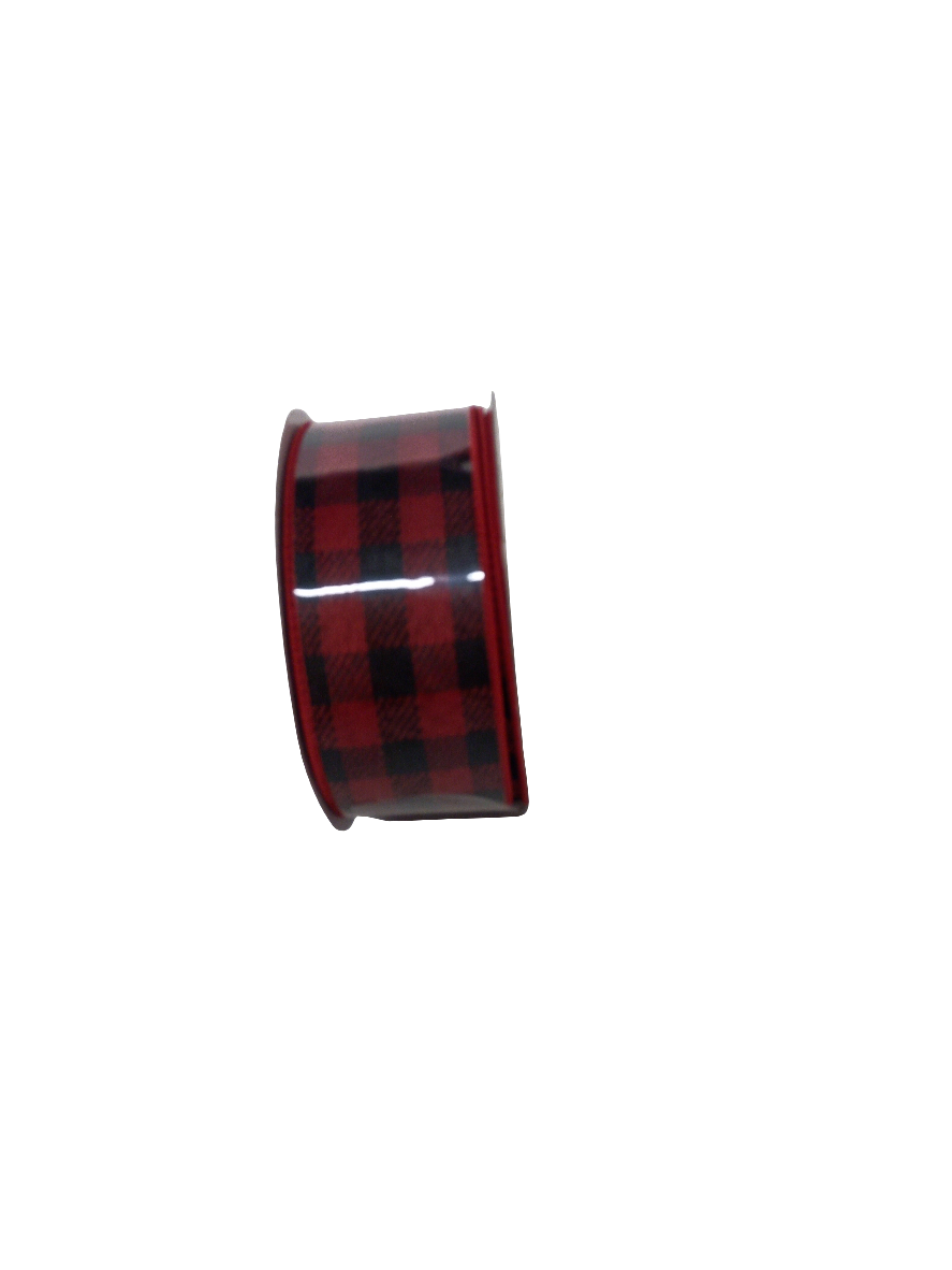 2.5X10yd red/black buffalo check-RL1971CM