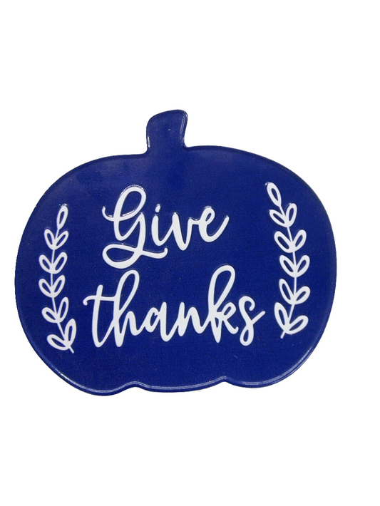 Give thanks pumpkin sign - HA041439