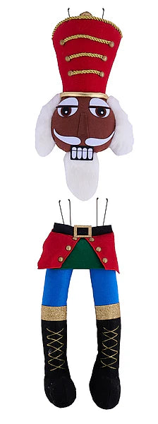 2PC 33"H NUTCRACKER DECOR KIT- BROWN/RED/BLACK/BLUE/GOLD- XC635202