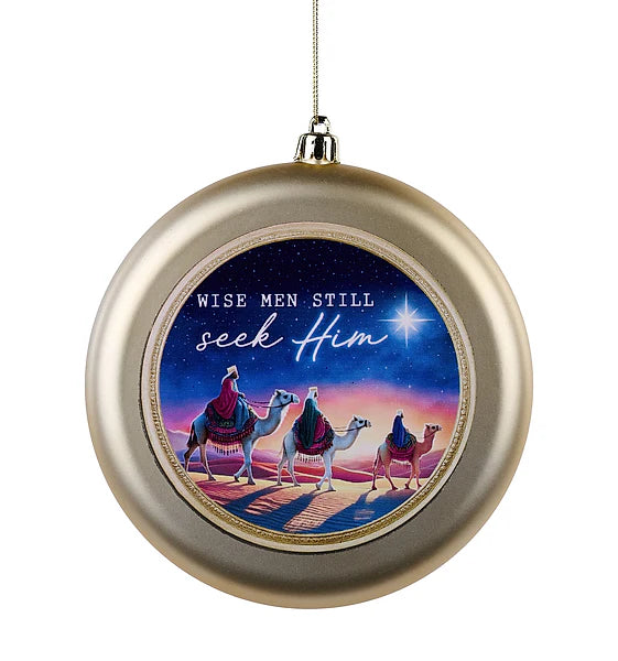 150MM WISE MAN FLAT DISC ORNAMENT- GLD/BLUE/YLW/ORG/PRPL/PNK- XJ7714JJ