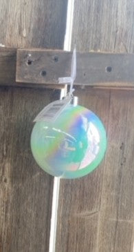 4.7" Iridescent Ball Orn-Blue-25715