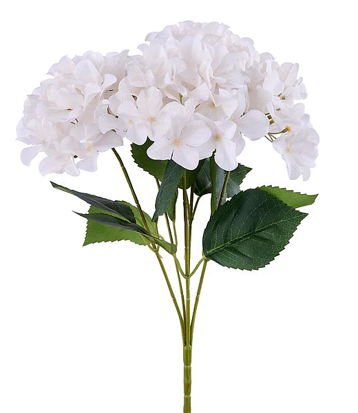 16"L FABRIC HYDRANGEA BUSH X5- CREAM WHITE- FN175453