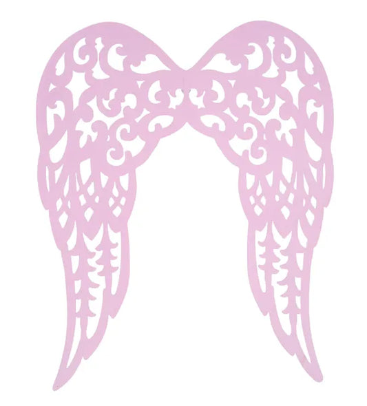 24"H X 20"L FILIGREE ANGEL WINGS- LIGHT PINK- MD153815