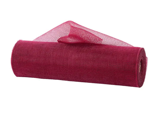 10.25" x 10yd Fine Weave Mesh-Burgundy-RY500005