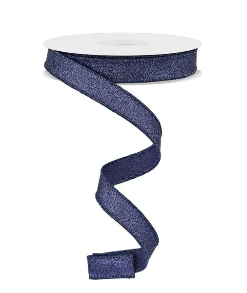 5/8" x 10yd Shimmer Glitter-Navy Blue-RGF108919