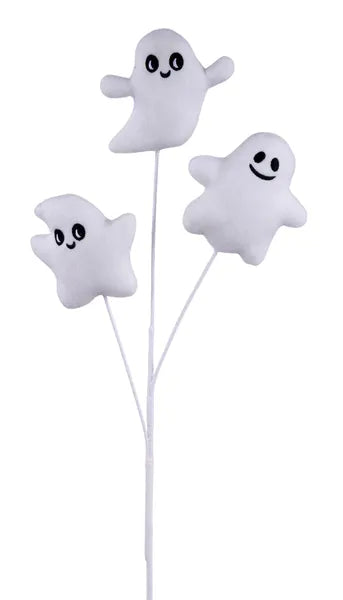 20"L Velvet Ghost Spray-White/Black-HH1383