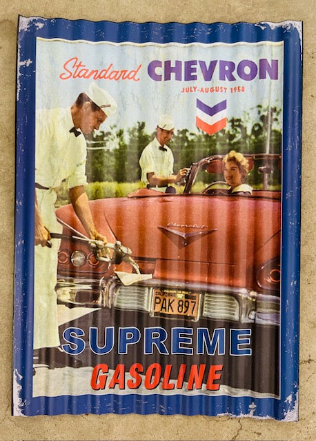 16" X 11" STANDARD CHEVRON TIN METAL SIGN-40248