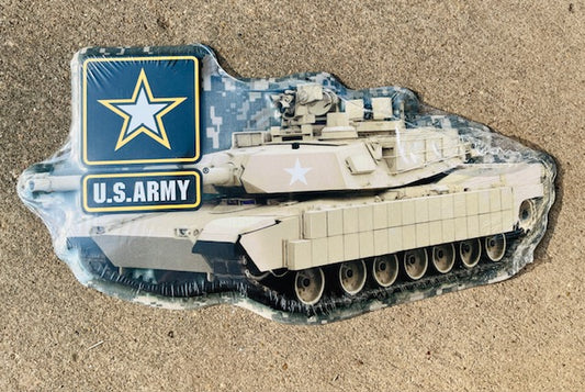 15" X 8" U.S. ARMY TANK ALUMINUM DIE CUT SIGN-45026