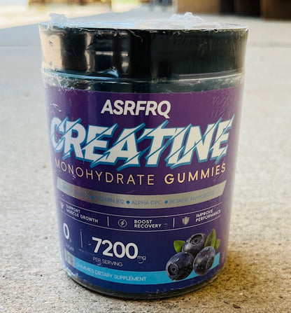 7200 mg CREATINE MONOHYDRATE GUMMIES-BLUEBERRY-X004EL48EV
