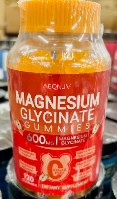 600 mg MAGNESIUM GLYCINATE GUMMIES-APPLE-X004W2XTK1