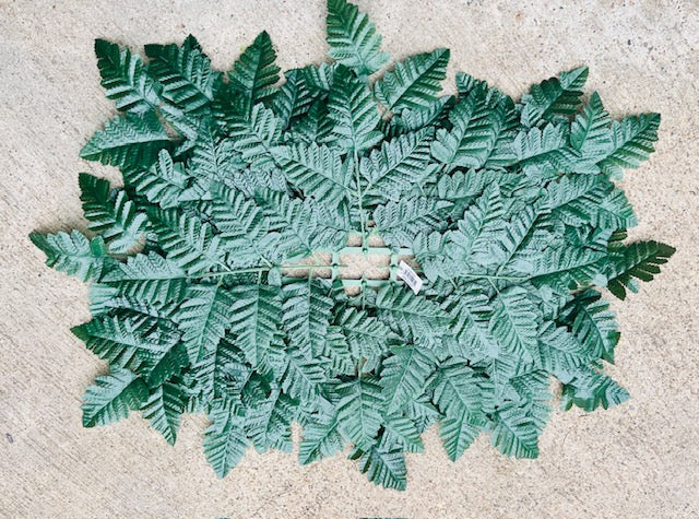 LEATHER FERN SADDLE-GS088-GRN