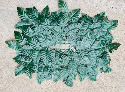 LEATHER FERN SADDLE-GS088-GRN