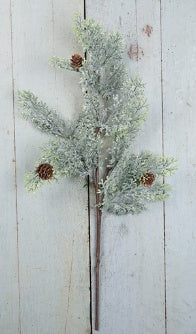 25in Vintage Glitter Pine Spray- ISB79008