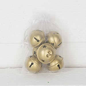 2in Golden bellsx6 in sheer sack- M32605