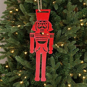 Vintage metal ornament-Red Nutcracker- M32652