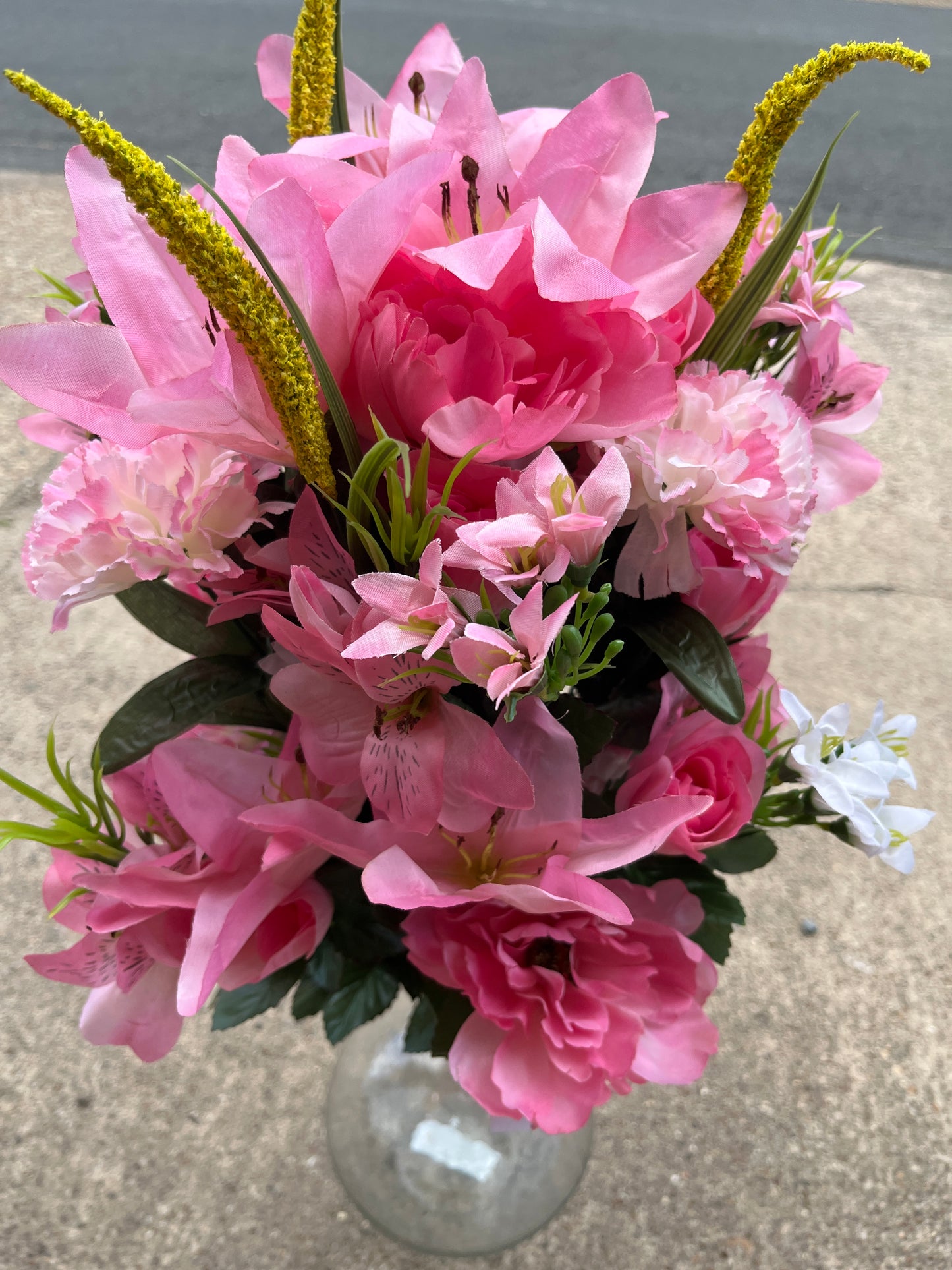 PEONY AND LILY MIXED BUSH X 40-GPB195-PINK