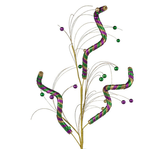 36" Balls & Curls Spray-Mardi Gras-65315