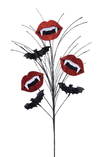 28"H"GLITTER/EVA VAMPIRE LIP/BAT SPRAY-HH137124