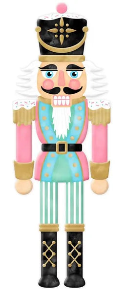 12"L xX4"h METAL PASTEL NUTCRACKER-MD1077