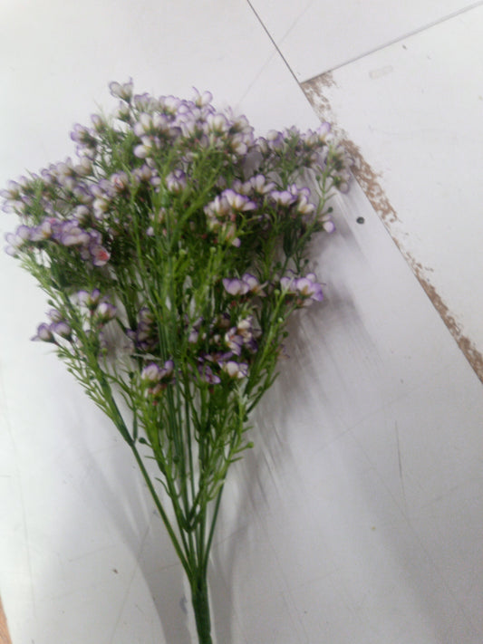 Wax Flower Bush, 19", Lavender - 5571-Lav