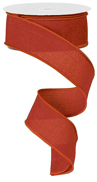 1.5" x 10yd Royal Burlap -Rust-RG127874