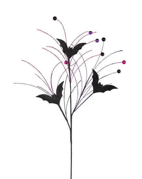 26"L GLITTERED EVA BAT/BALL SPRAY-HH1336
