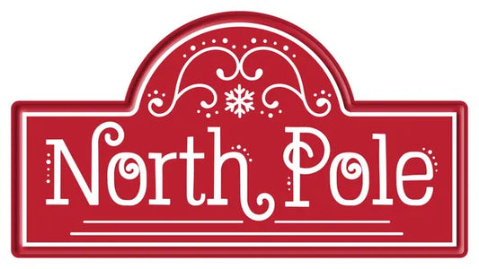 15"L X 8"H NORTH POLE STREET SIGN- MD169030