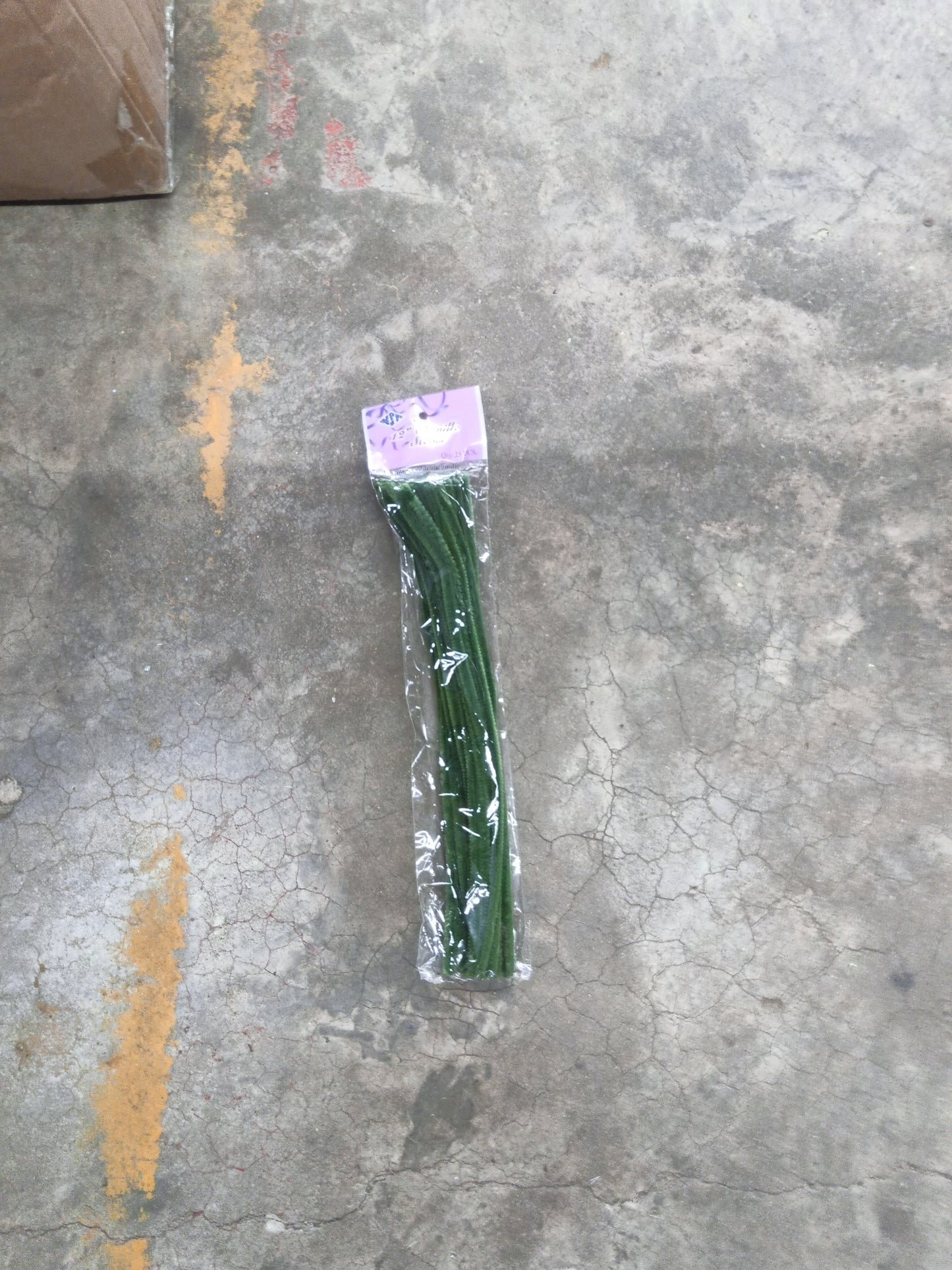 12"Chenille Stems Moss 25pcs-7152