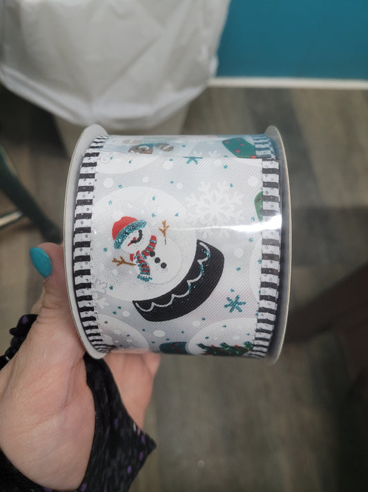 2.5" x 10yd Snow Globes/Stripe