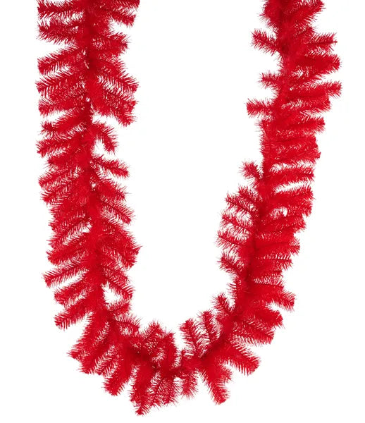 9' X 10" PVC GARLAND- RED- XX964624