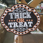 Trick or treat sign