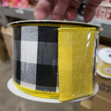 2.5" x 10 yard double sided ribbon