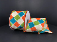 2.5" x 10 yard plaid ribbon