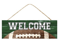 15"L X 5"H WELCOME FOOTBALL SIGN