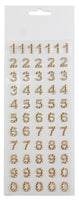1/2"Rhinestone Number Sticker Page