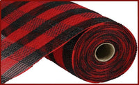 10.5"X10yd Cotton/Faux Jute Check Mesh