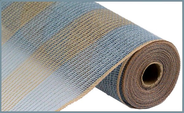 10.25"X10YD FAUX JUTE/PP WIDE STRIPE