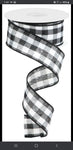 1.5"X10YD WOVEN/DIAGONAL CHECK ribbon